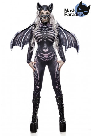 Halloweensky pompézny kostým Bat Lady