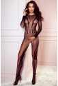 Hollow-out Long Sleeve Body Stocking