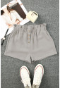 Linen Mix Paper Bag Shorts