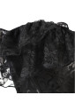 Black Jacquard Off Shoulder Lace Overbust Corset