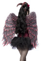 Vierohodný strašidelný kostým Rose Devil s krídlami