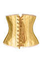 Gold satin underbust corset