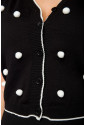 Black cardigan with dots