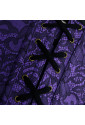 Gothic purple chain buckles corset