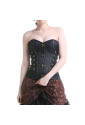 Black steampunk corset