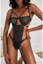 See You Later Tonight Mesh Teddy Bodysuit