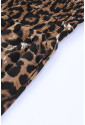 Leopard Print Halter Neck Backless Wide Leg Jumpsuit