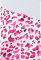 Športové ružové šortky s leopardím vzorom 