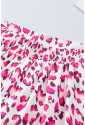 Športové ružové šortky s leopardím vzorom 