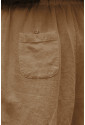 Kaki bavlnené nohavice s krajkou