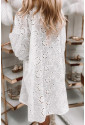 Biele madeira šaty v košeľovom strihu