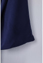 Blue Bracelet Sleeve Waist Tie Wide Leg Jumpsuit