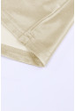 Saténové broskyňové tričko s krátkymi rukávmi 