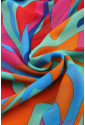 Multicolor Wild Lotus Ruffle Tiered Maxi Dress