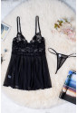 Valentines Lace Bra tulle Splicing Babydoll