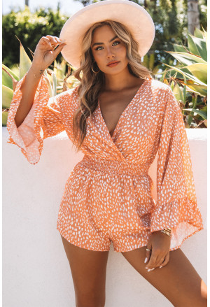 Animal Spotted Print Romper