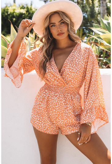 Animal Spotted Print Romper
