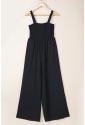 Black sleeveless jumpsuit with Pockets