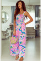 Floral sleeveless jumpsuit with Pockets