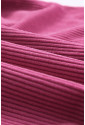 Košeľové ružové šaty z rebrovaného materiálu 