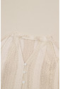 Elegantný košeľový biely top s krajkovými prvkami 