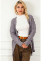 Vintage Cable Knit Button Front Cardigan
