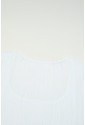 White square long sleeve bodysuit ISABEL