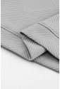 Grey 2pcs Solid Textured Drawstring Shorts Set