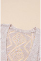 Hollow-out Openwork Knit Cardigan