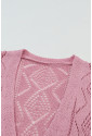 Hollow-out Openwork Knit Cardigan