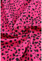 Nadýchaný ružový leopardí top ZAMIA