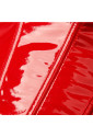 Červený koženkový skrátený korzet Rita