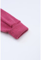 Ružový top s dlhými rukávmi a textúrovaným materiálom 
