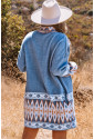 Kvalitný pletený aztécky kardigan