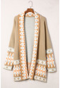 Top quality aztec knitted cardigan
