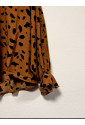 Leopardia dámska blúzka s naberanými rukávmi