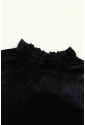 Velvet black mini dress Katy