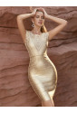 Exclusive gold bandage dress CLEOPATRA