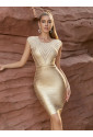Exkluzívne zlaté bandážové šaty KLEOPATRA