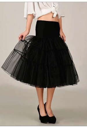 Big tulle women's black petticoat