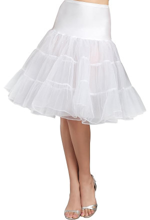 White tulle women's petticoat