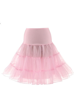 Pink tulle women's petticoat