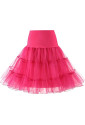 Magenta hot pink  tulle women's petticoat