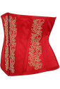 Unique red vintage waist corset