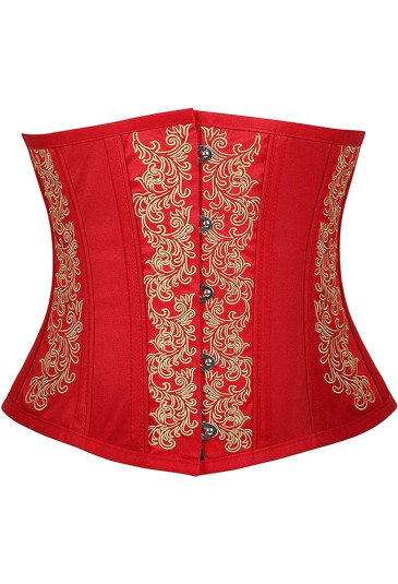 Unique red vintage waist corset
