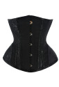 Black gothic underbust waist corset VAMPIRE