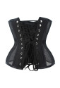 Black mesh waist corset with 14 steel bones
