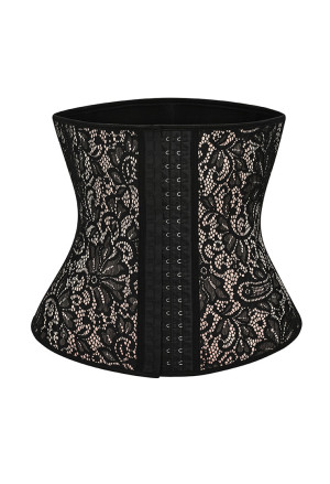 Slimming latex corset with lace