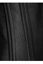 Black satin underbust corset with 26 steel bones