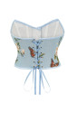 Tube bandeau short corset Butterflies